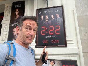 Jason Isaacs Instagram - So proud and, along with the audience, thrilled to see my boy commanding the stage today, breaking hearts and filling pants. Equally terrifying, he’s recording music and has a book coming out too. I feel smug if I take the bins out on the right day (doesn’t happen often). I’d hate him if I didn’t love him. 

@222aghoststory 
#WayBeyondTheWandNow
#Naches
#MalfoyManner

That’s a work tan btw. I haven’t caught trumphilis.