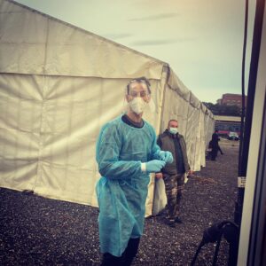 Jason Isaacs Instagram - First day on Mrs Harris Goes To Paris. Nearly threw up on this nice young man. Both excited and nervous to meet the great Lesley Manville. Hoping that working can help me forget the insanity for just a moment. It just might. Trying out a new accent for the first time in a year. Normally stay in it all day but, after this long, that feels as ridiculous as, well, acting. Which feels surreally silly. Again.