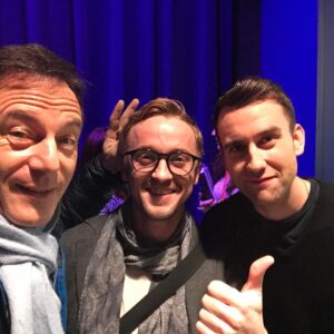 Jason Isaacs Instagram - #FBF A year ago in Florida. Two of the most popular #HarryPotter characters prop up the one that hasn't aged well. 
#thosewerethedaysmyfriends
