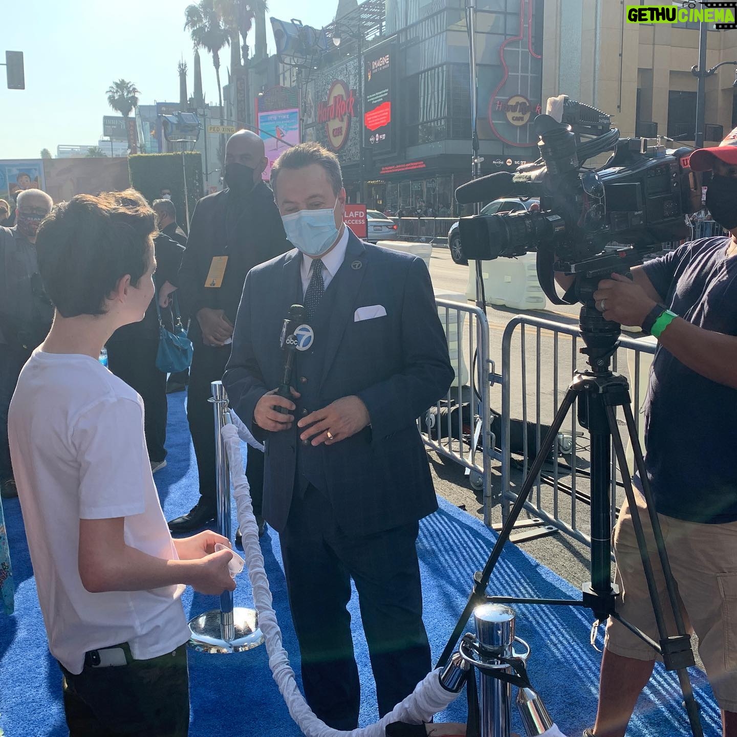 Jason Maybaum - 23.4K Likes - Felt great to be back on a red carpet, well this one was blue #lucapixar @disneyplus