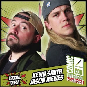 Jason Mewes Instagram - You’re a cheeky wanker Silent Bob, but you’re cute as hell! Come meet @thatkevinsmith and @jaymewes the iconic Jay & Silent Bob duo at @comicconlpool 🇬🇧 May 4th & 5th! Get your tickets now *Link in Bio*

#uk #liverpool #comicconliverpool #jayandsilentbob