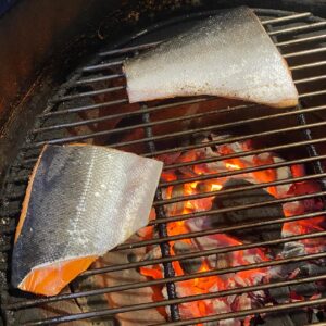Jason Priestley Instagram - Thanksgiving British Columbia style… #wildcoho on the grill! Happy Thanksgiving to all my Canadian friends! #thanksgiving #salmon