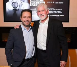 Jason Priestley Instagram - Thanks to everyone involved and everyone who came to our screening of @haroldballardoffsidedoc  What a great night! A special thanks to my entire creative team who worked incredibly hard to help me put this movie together- Ken Yan and his team, Michael Geddes, Rachael Horvath, Chuck Tatham, Gord Stellick… and I need to thank all the good people who came out and gave of their time to talk to us about Ballard… we couldn’t have made this movie without you! Sunday night 8:00 on @cbc and @cbcgem #haroldballarddoc #documentary #nhl @snchrissimpson @rickvaive