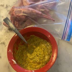 Jason Priestley Instagram - OK... so last night... day 301? Of captivity? I found this beautiful rack of lamb... butchered it... marinated the chops, for four hours, in Olive Oil, Dijon Mustard, Rosemary, Thyme, Garlic, Salt, and Pepper... made a fire... while the fire was preparing, I made a Caesar Salad... restaurant style. Anchovies et al! And roasted some broccoli with olive oil, salt, pepper and roughly chopped garlic... when the fire was ready, grilled the chops, and ate! Hope you had a good Saturday night!