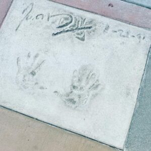 Jason Priestley Instagram - While we were @waltdisneyworld this weekend, I tried to find my handprints at the #chinesetheaterhollywoodstudios @disneyhollywoodstudio - and it’s still there! 30 years later! (My kids still don’t think I’m cool)  #disneyworld50 #disneyworld #waltdisneyworld