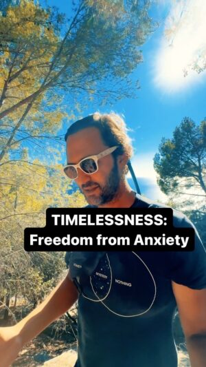 Jason Silva Instagram - TIMELESSNESS: FREEDOM FROM ANXIETY #freedom #mentalhealth #timeless #poetry #anxiety #healing #connection 📸 by @elcapi.juan