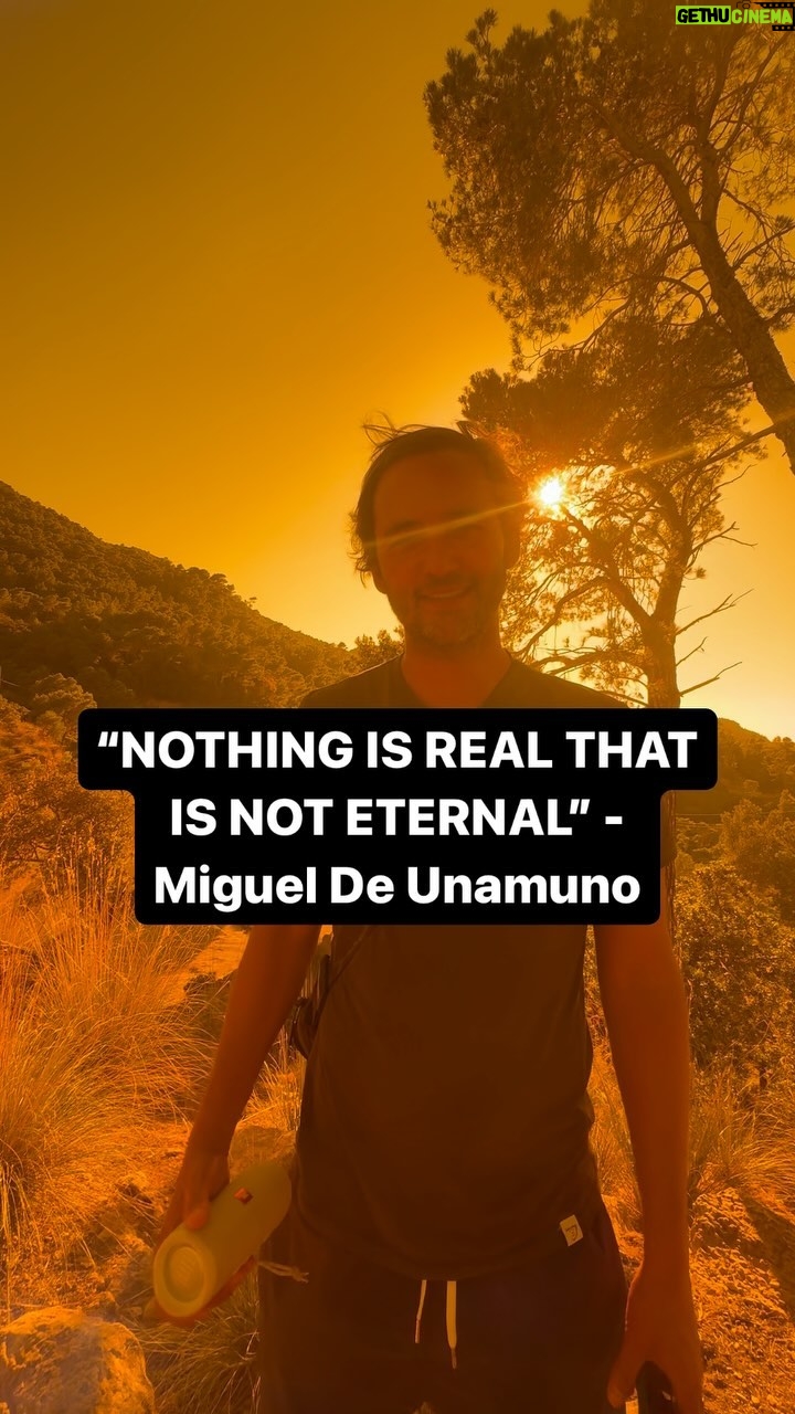 Jason Silva - 842 Likes - “NOTHING IS REAL THAT IS NOT ETERNAL” - Miguel De Unamuno #life #healing #soul #spirit #inspired
