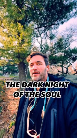Jason Silva Instagram - THE DARK NIGHT OF THE SOUL: this is what happens when suddenly everything turns into fear.  Psychological health is a delicate balance act of good relations, good sleep, passions that inspire us, love, sex, intimate connections, and more.  But life isn’t always aligned this way.  Things happen: loss, chaos, tragedy, confusion, and suddenly we can be thrust into the dark waters of our psychological underworld, we can become fear.  Regaining agency and volition during this moment of powerlessness and despair is absolutely crucial.  #darknightofthesoul #mentalhealth #healing #psychedelics