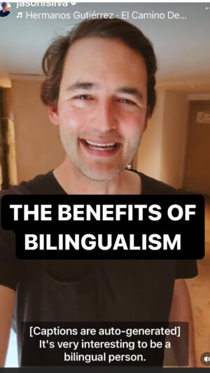 Jason Silva Instagram - THE BENEFITS OF SPEAKING MULTIPLE LANGUAGES #bilingual #creativity #selfie #learning #languages #spanish