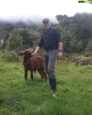 Javier Delguidice Instagram - Regreso al pasado.  Cuando era niñoi padre tenía cabezas de ganado y ver nacer y estar con las terneras era pasarse el día con ellas. Amo el campo!.