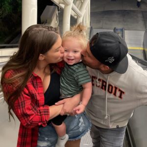 Jax Taylor Instagram - We have so much love for our little guy, Being a father and watching him grow is the absolute best thing in the entire world. 💜🦖 📸 by: @jennylynn1884