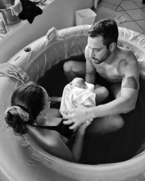 Jay Anstey Instagram - FREEBIRTH STORY: 💕
No doctors. No midwife. No doula. No interference. 

I woke at 1am on a rainy 6th Dec my water had broken. Intense contractions began right away. We had an app that timed my contractions and my mom and dad started filling up the birth pool as they were rapidly getting closer together. 

After a few hours of walking around (and throwing up twice from pain) I felt it was time to get into the water.

It was me in a pool. 
Breathing through each excruciating contraction. At some point my mom joined and sat at the base of the pool giving me support (and coconut water)! As the hours passed i was now deep in a ‘trance’ focussing on breathing and remaining calm. I felt as she moved into the birthing canal and even though it was very difficult I didn’t push, I just breathed.

10hours had passed and Just when I thought I couldn’t handle the pain any longer I felt she was ready to come. Enter ‘the ring of fire’ - yes it literally feels like it’s on fire 😂🙈 I pushed for 3 contractions and my incredible partner, Sean-Marco, delivered our darling daughter into the world. His hands were the first to touch her and the only faces she looked upon were those of her family. She cried beautifully, we checked her vitals and she was happy and perfect. Everything I had wanted for her. Her perfect birth. 

3 hours passed and sadly my placenta decided not to come out. So I had to head to the hospital to remove the placenta surgically. I wasn’t upset that I ended up in hospital because I gave our little one the birth she deserved.

Would I freebirth again? 100%. 👏🏼

This post is simply to express and share my journey it comes with zero judgment for however you choose to birth 🙏🏼💕