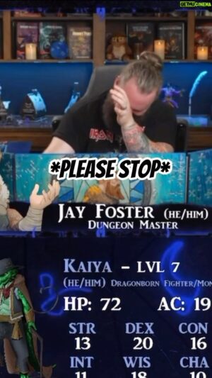 Jay Foster Instagram - Contrary to how it seems sometimes… I love my players 😂😂😂 I’ve found myself having to pick my words meticulously but sometimes they find a way to take the situation into their own… hands… 🤦‍♂️ 😂

Does this remind you of your table? 🤪🤣

#dnd #dnd5e #dndstream #dndpodcast #actualplay #dndcosplay #dungeonsanddragons #dungeonsanddragons5e #dungeonsanddragonscosplay #dndcharacter #dungeonsanddragonscharacter #dndoc #natural20 #criticalrole #dimension20 #tabletoprpg #ttrpg #ttrpgs  #dungeonmaster #dungeonmasterlife