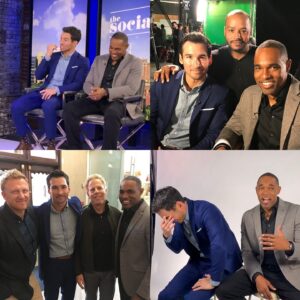 Jay Hayden Instagram - Everything very serious here at the #ctvupfront  #station19 #greysanatomy #emergence
