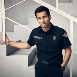 Jay Hayden Instagram - Shirt’s untucked. Concerned about it. Also need to figure out the stability of this railing post. 
#Station19 returns January 23rd at 8pm!!