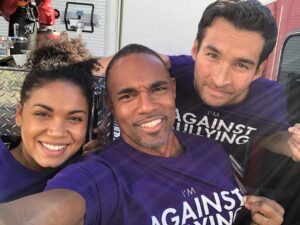 Jay Hayden Instagram - No bullying. Absolutely not. Uh uh. NOPE. @glaad #glaad #spiritday #lgbtq #station19