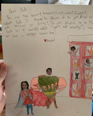 Jay Hayden Instagram - Amelia’s Father’s Day card to me. Soooo much to unpack here...