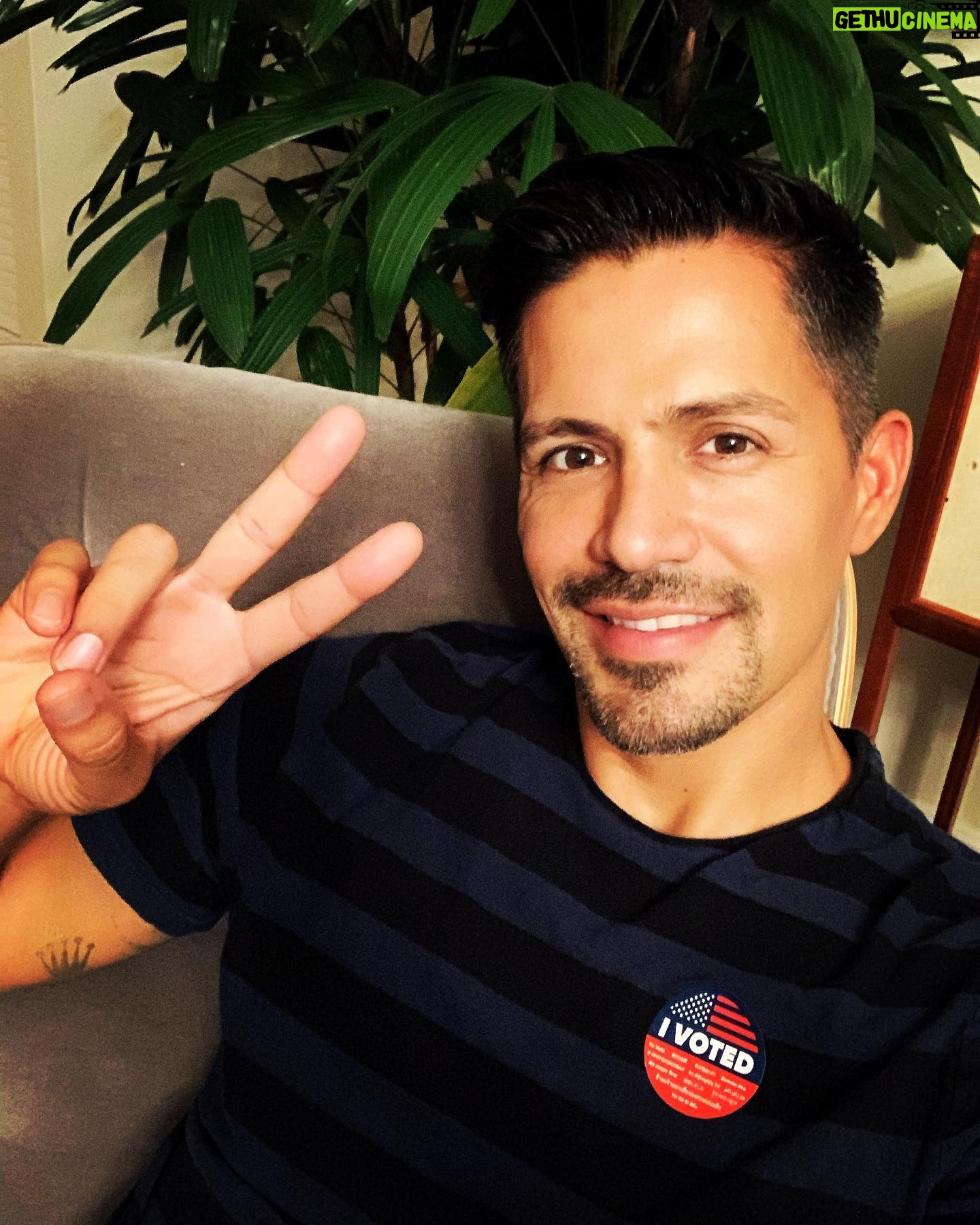 Jay Hernandez - 60.2K Likes - After the defeat of fascism in WWII this sign meant "victory." Looks like we have to do it again in 2020. I voted for Peace, our families, the environment, equality, progress, a future where wisdom, science & compassion guide the direction of this country and the greater world. I hope you did too. šš½