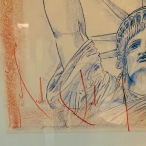 Jaycee Chan Instagram - Years ago Michael Jackson gave our Family a Drawing of "The Statue of Liberty" created by MJ himself. Didn't know he was such a talented painter... Just found out today... I have been staring at the drawing for a while kind of sad the whole day...