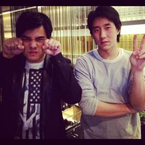 Jaycee Chan Instagram - Old Picture of me and Jay playing pool who ever lost have to pretend to be cute haha