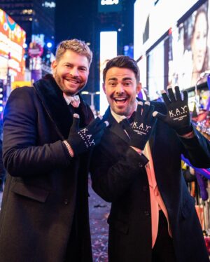 Jaymes Vaughan Instagram - Another epic New Year's Eve! Thank you @kayjewelers for bringing so much love and kisses to the night as the official sponsor of the Times Square New Year’s Eve Kiss! Swipe through to see how these husbands rang in 2024. Last photo is my fave #KayPartner