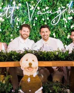 Jaymes Vaughan Instagram - Two years ago today I got to marry my best friend. For as long as I can remember I used to dream about marrying my husband, and what it would feel like to find my forever person. Two years in I can honestly say it is way better than anything I ever dreamed of. I get to wake up every day with my best friend, my practical jokester, my soul mate. 
If I could be Dad for a second and offer just one thing I’ve learned about love, it’s this:
Don’t settle. Be open to love, but don’t settle. Wait until you find that person that it’s so obvious it practically hits you over the head. That person that it is so easy to just exist beside. That person that makes you feel like you can exhale. That person that makes you feel safe to be every part of yourself. That person that you’re excited to see even if you’ve just seen them 5 minutes ago. That person that feels like you’ve known them your whole life, when they show up…lock them down. That’s the one. 
Growing up gay, so many hateful things got put into my head that really messed up what I thought love was, I thought love was supposed to hurt me…so I let it. Then, my person came along and slowly and carefully fixed all that…he showed me what love is actually supposed to be. It’s uplifting, it’s safe, it’s consistent…it never hurts you, in fact, it heals you. 
I love you @jonathandbennett, Happy Anniversary my Prince. Thank you for being my one. Forever.

📷 @toddthephotographer