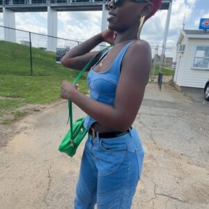 Jazlyn Miller Instagram - Last weekend @mr_9ray_willseeyounow and I got a chance to experience the “NASCAR 600 Cup Series🏆” ,VIP from the pit.More importantly though, I got a chance to see my Cuzzo @_megaquan do his thing first hand! I’m so proud of you Quan! We had a great time🏎️🫶🏾! Can’t wait to take Mansa and Sai Sai next year! —
I saw the orange man in person there too😱🥹.