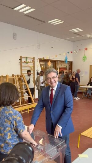 Jean-Luc Mélenchon Instagram - A voté ! 🗳️