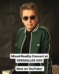 Jean-Michel Jarre Instagram - The YouTube stream from Versailles is now up on my YouTube Channel! Just follow the link in my bio!
(Excluding France, Monaco and Andorra, where you can follow the replay on W9 TV)

I hope you enjoy the watch as much as I did the performance last night! 
#electronicmusic #versailles400 #virtualreality