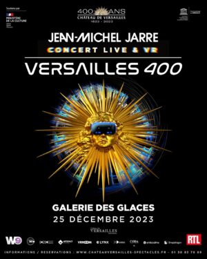 Jean-Michel Jarre Instagram - Very excited to announce VERSAILLES 400, a mixed-reality concert live from the Hall of Mirrors on December 25th to celebrate the 400th anniversary of the Château de Versailles. For tickets visit en.chateauversailles-spectacles.fr

More info to follow soon…