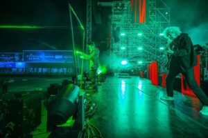 Jean-Michel Jarre Instagram - Laser harp and guitar in perfect harmony… see you tomorrow at our FREE ENTRY concert in Bratislava! @eset @starmus 

📸 @tomaskika 
#Starmus #StarmusVII #StarmusEarth #StarmusFestival2024 #Bratislava #Slovakia #ESET #DigitalSecurity #BridgefromtheFuture #music #science #jeanmicheljarre #brianmay