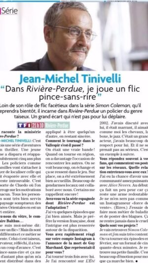 Jean-Michel Tinivelli Instagram - Rivière perdue le 11 janvier sur @tf1 hâte de vous retrouver et merci à @telestar.fr ❤️❤️❤️ #serie#tv#fiction#suspense#thriller#action#film#movie##flic#cop#tf1#pyrenees#pyreneesorientales#occitanie#bisous#bonnejournée#salute#pace#forza#lovemyjob#actor#☘️#goodvibes#onlygoodvibes @banijayfrance @banijaygroup #terencefilm