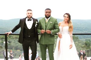 Jean Pascal Instagram - @antonindecarie told me b4 his marriage; “You know you're in love when you can't fall asleep because reality is finally better than your dreams.” Congrats @arianegoyette  you have the best man in the world…after me 😉😂 #jeanpascal #bestman  #bestintheworld