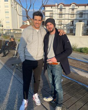 Jean-Pascal Lacoste Instagram - 30 ans après l’amitié est toujours là! Quel pied mais putain quel pied de te retrouver mon Spirou. Vive les pains grilles. ❤️ #rdv9haunep #lespainsgrilles @sampiero