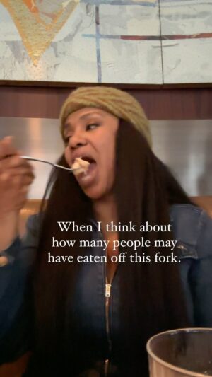 Jeanette Branch Instagram - Listen!  I know I’m not the only one. 😂😂😂

#JJ #Funny #Restaurants #Food #NewYorkCityRestaurants #delfriscos  #BirthdayDinner #Greedy #forksoverknives Knives #CardiB. #ExplorePage #PopularPage