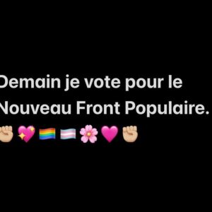 Jeanne Added Instagram - Bisou tout doux les ami.es. La lutte ne fait que commencer. On est ensemble, contre le racisme, l’homophobie, la transphobie, l’injustice sociale et la peur. Je vous aime. À tout de suite,
Your Jane.