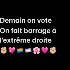 Jeanne Added Instagram - Bisou tout doux les ami.es. La lutte ne fait que commencer. On est ensemble, contre le racisme, l’homophobie, la transphobie, l’injustice sociale et la peur. Je vous aime. À tout de suite,
Your Jane.