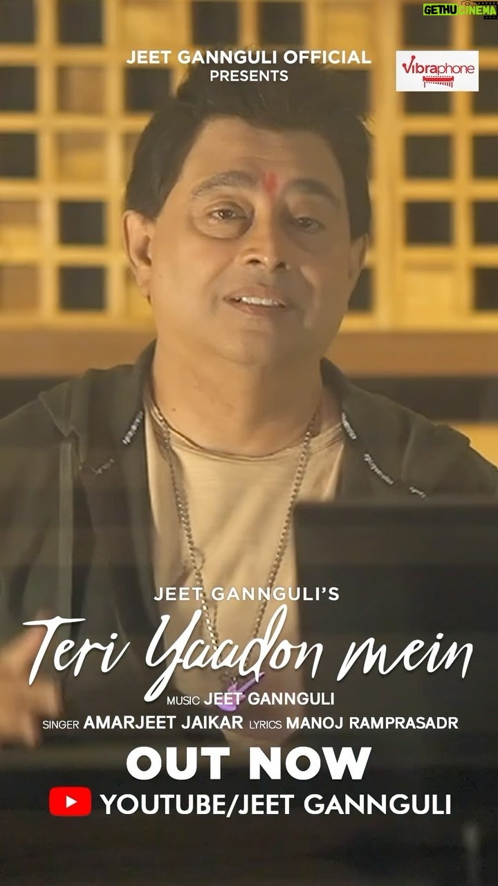 Jeet Gannguli - 4.2K Likes - It’s here! ‘Teri Yaadon Mein’ is out now! Listen and immerse yourself in the melody!
@iamamarjeetjaikar @manojramprasadrofficial @virginmusicin
#outnow #teriyaadonmein #jeetgannguli #amarjeetjaikar
#jeetganguly #amarjeet #newsongalert #checkitout #onmyyoutubechannel