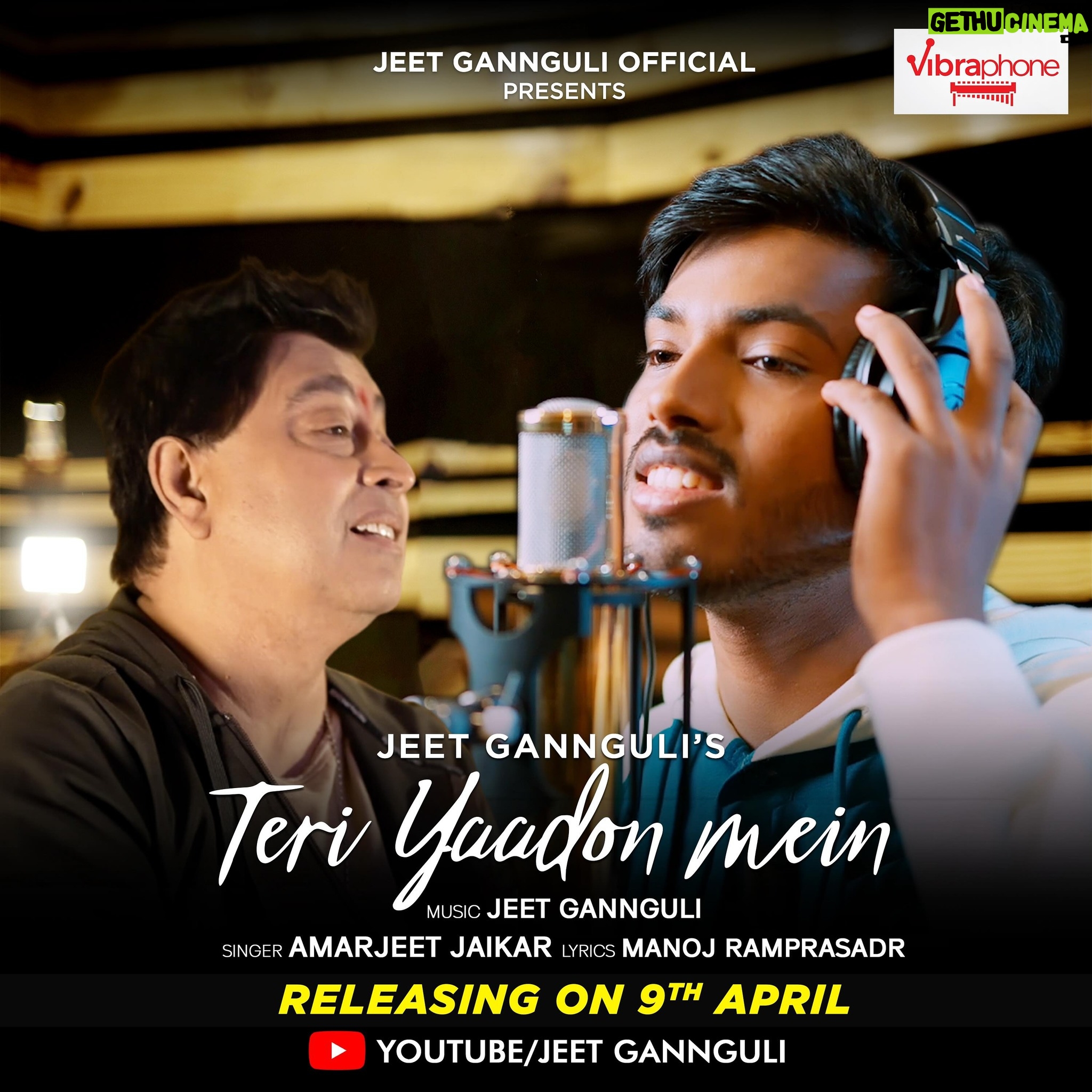 Jeet Gannguli - 1.5K Likes - Save the date! ‘Teri Yaadon Mein’ releases on April 9th! Mark your calendars and get ready for the new music!
#april9th #savethedate #jeetgannguli #amarjeetjaikar
#jeetganguly #amarjeet #comingsoon #onmyyoutubechannel #staytuned #for #newmusic