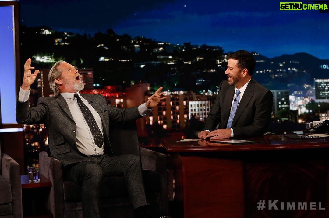 Jeff Bridges - 9.7K Likes - āŖHope you can watch me on @JimmyKimmel tonight! We had fun! #KIMMELā¬