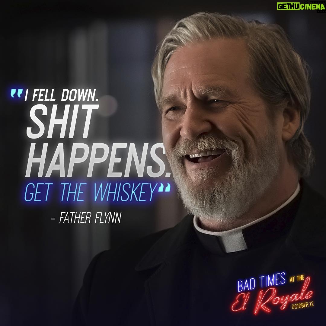 Jeff Bridges - 18.4K Likes - I hope you guys dig @elroyalemovie this weekend. #elroyalemovie