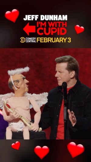 Jeff Dunham Instagram - Here’s a SNEAK PEEK at a few of the laughs Walter and I share in my ALL-NEW Valentine’s Day themed Comedy Central special, “Jeff Dunham: I’m With Cupid!” Spend this Saturday night with me and the rest of the guys for an hour of fun you’re gonna LOVE!