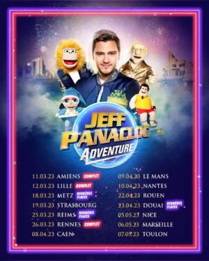 Jeff Panacloc Instagram - Vous êtes des plus en plus nombreux à venir faire des loopings avec nous 🤩
Et j’ai hâte hâte hâte de vous retrouver et d’entendre vos rires !

Love You 🙃❤️

#nouveau #spectacle #rollercoaster #jeffpanacloc #jeffpanaclocadventure #ilestcontent #adventure
