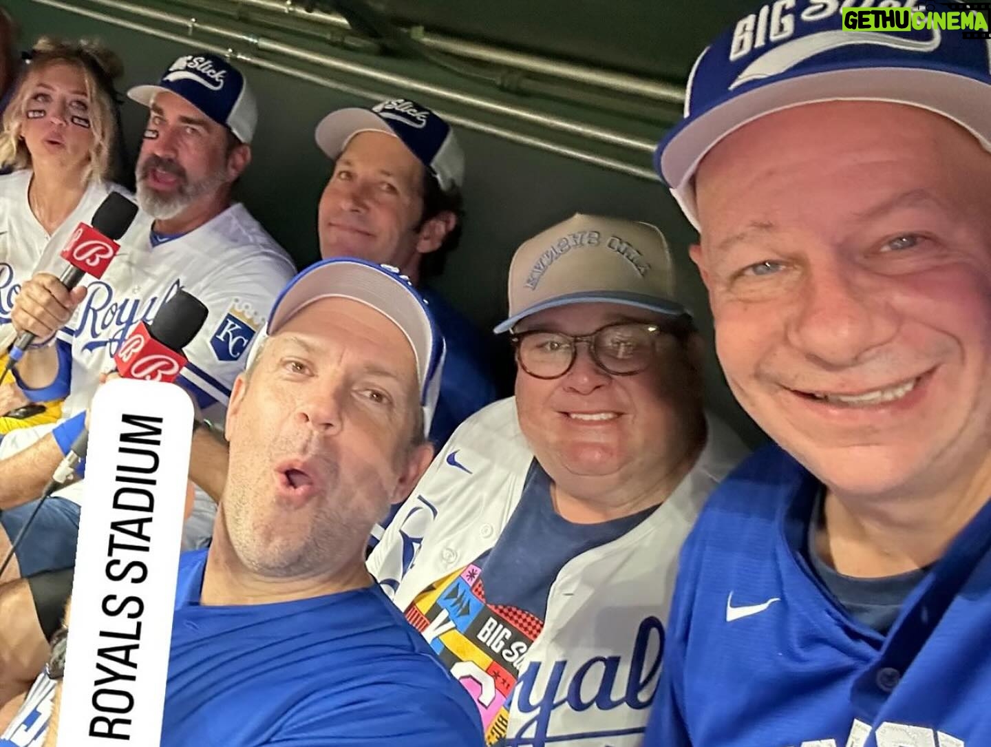 Jeff Ross - 3.5K Likes - MEET THE KANSAS CITY “AL” STARS…. Weird Al, Al Roker and Alopecia. 🤣 Thank you to @kcroyals & @bigslickkc for letting us play ball for a great cause @childrensmercy ! 🫶🏼 I GOT A HIT !