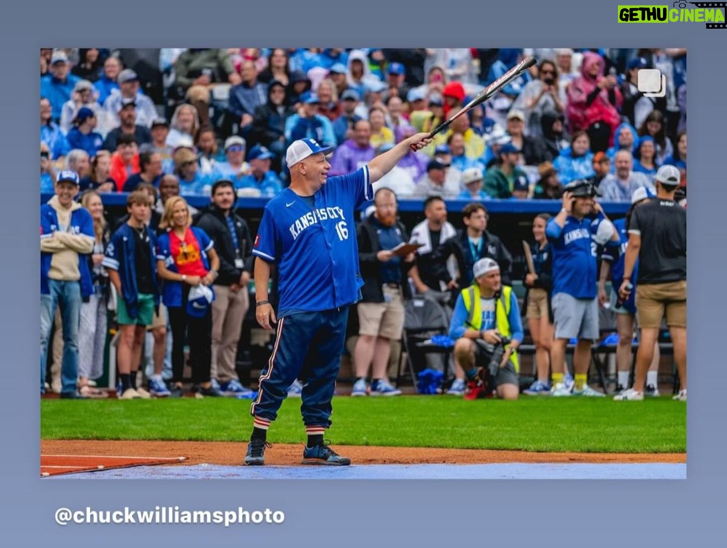 Jeff Ross - 3.5K Likes - MEET THE KANSAS CITY “AL” STARS…. Weird Al, Al Roker and Alopecia. 🤣 Thank you to @kcroyals & @bigslickkc for letting us play ball for a great cause @childrensmercy ! 🫶🏼 I GOT A HIT !