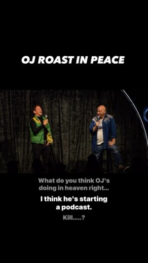 Jeff Ross Instagram - Shout out to my brother @tonyhinchcliffe for bringing me up at the end of his set @comedymothership. It’s all part of our long tradition of making the jokes too soon. #KillTony #oj #ojsimpson.