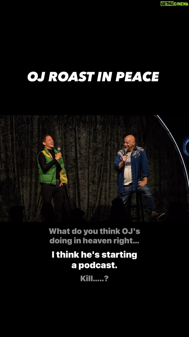 Jeff Ross - 3.4K Likes - Shout out to my brother @tonyhinchcliffe for bringing me up at the end of his set @comedymothership. It’s all part of our long tradition of making the jokes too soon. #KillTony #oj #ojsimpson.