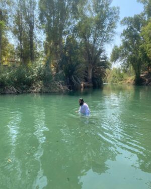 Jeff Sciullo Instagram - Just got baptized in same spot John the Baptist baptized Jesus..
.
John 8:36 “36 So if the Son sets you free, you will be free indeed.”
.
Free from the power of sin
Free to love God
.
I wish this freedom for everyone..
.
… off to the Sea of Galilee