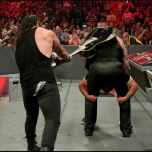 Jeff Sciullo Instagram - Elias v Undertaker was set to happen in Saudi shortly after this segment. Everything about this night was electric. THINGS CHANGED.  Myself and The Deadman have crossed paths multiple times since I’ve been here, and I hope it’s not the last. There is a great story to be told both on screen & behind the curtain. He’s one of the greatest to ever do it. Check out @Undertaker: The Last Ride on the @WWE network to learn more about the man behind The Undertaker.