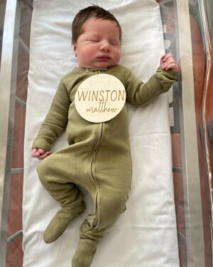 Jeff Weldon Instagram - Big News!!! Meet Winston Matthew Weldon. Winston weighed in at 8lbs 9oz and measured 21in long! He graced us with his grand arrival at 5:36 PM. 

I’m overcome with joy and excitement from our amazingly handsome first child. It truly is a blessing that both Winston and Mom @life_with_dw are both healthy and thriving! 

I can’t explain how much love and happiness he has brought us. I absolutely love that he came out with that sweet hair style—little man already has a comb over and looking suave! 

Meet Winston Matthew Weldon, first son/child of Catherine Danielle & Jeffrey David Weldon. 🍼 🥺🤗
